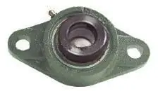 15mm Bearing HCFL202 2-Bolt Flanged Cast Housing Mounted Bearing - Eccentric Collar lock - Ball Bearing with a Flange Warranty Included