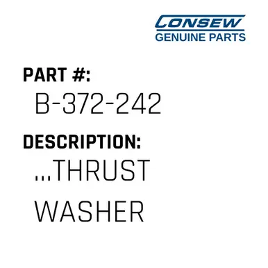 ...Thrust Washer - Consew #B-372-242 Warranty Included