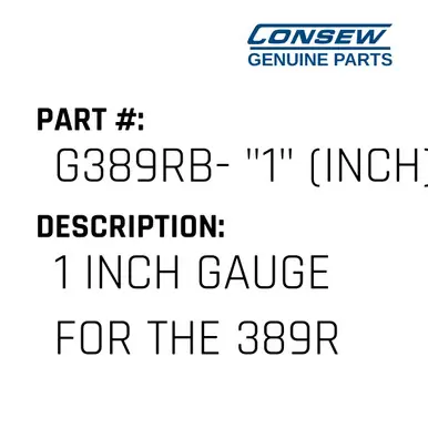 1 Inch Gauge For The 389Rb - Consew #G389RB- "1" (INCH) Instant Buy