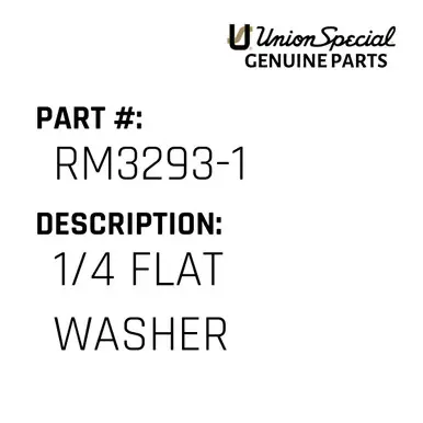 Brand New 1/4 Flat Washer - Union Special #RM3293-1