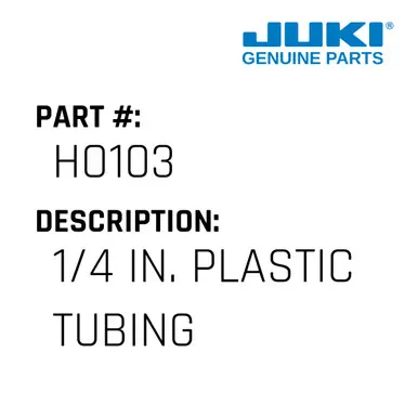 Super Sale 1/4 In. Plastic Tubing - Juki #HO103