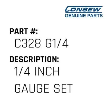 Top Rated 1/4 Inch Gauge Set - Consew #C328 G1/4