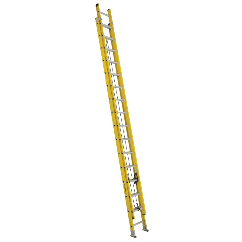 Direct From Manufacturer Featherlite® 6928 6900E Extra-Heavy Duty Extension Ladder, 28 ft OAL, ANSI Code: Type IA, 300 lb Load, Fiberglass | Groves Industrial