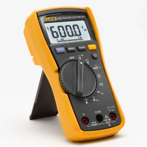 Fluke® FLUKE-115 Digital Multimeter, 600 VDC/VAC, 10 A, 40 MOhm Measuring, 600 VAC/VDC, 10 A, 0.1 Ohm to 40 MOhm, Digital Display | Groves Industrial Seasonal Sale