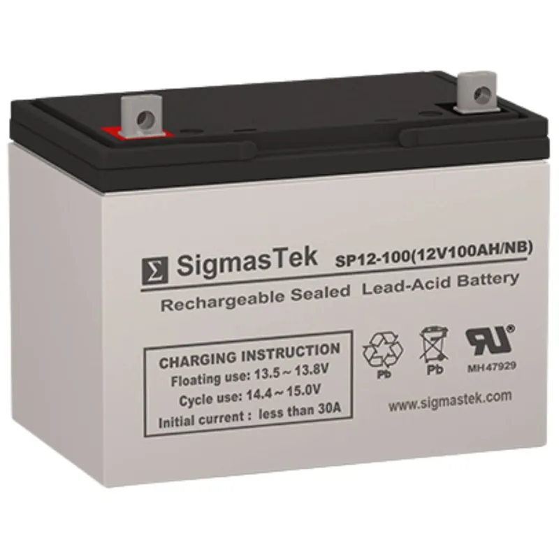 12 Volt 100 Amp Sealed Lead Acid Battery Free Shipping