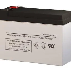 12 Volt 10.5 Amp Sealed Lead Acid Battery Budget
